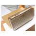 Michael kors peněženka jet set charm long wallet signature logo boxed pale gold