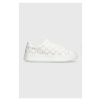 Kožené sneakers boty Karl Lagerfeld MAXI KUP bílá barva, KL52224