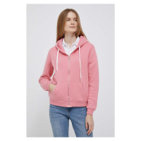 Mikina Polo Ralph Lauren dámská, růžová barva, s kapucí, hladká, 211891559