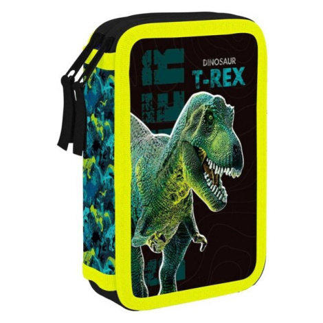 Oxybag DINOSAURUS Dvoupatrový penál, černá, velikost