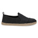 Toms Black Washed Canvas Alpargata