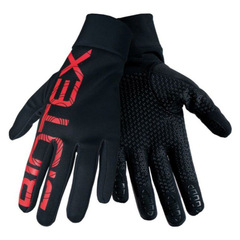 BIOTEX Cyklistické rukavice dlouhoprsté - THERMAL TOUCH GEL - černá/červená