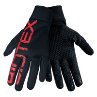BIOTEX Cyklistické rukavice dlouhoprsté - THERMAL TOUCH GEL - černá/červená