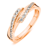 Dámský stříbrný pozlacený prsten se zirkony STRP0455F