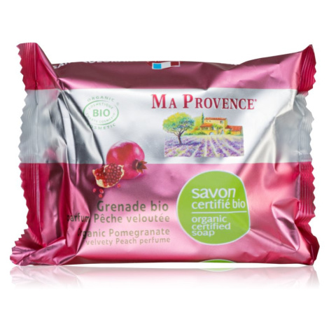 Ma Provence Pomegranate & Velvety Peach přírodní tuhé mýdlo 75 g