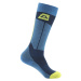 Alpine Pro Rode Unisex lyžařské ponožky z merino vlny USCB083 perská modrá