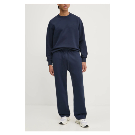 Tepláky Abercrombie & Fitch tmavomodrá barva, hladké, KI134-4100