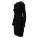 Ladies Rib Dress - black