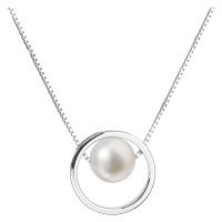 Evolution Group Perlový náhrdelník z pravých říčních perel bílý 22025.1