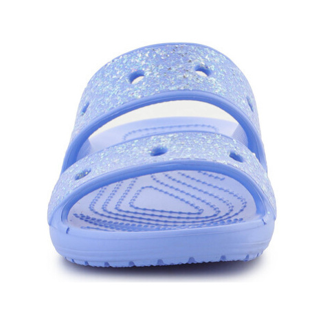 Crocs CLASSIC GLITTER SANDAL KIDS MOON JELLY 207788-5Q6 Modrá