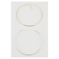 DEFACTO Women's Set of 2 Short Necklaces