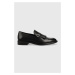 Kožené mokasíny Vagabond Shoemakers FRANCES 2.0 dámské, černá barva, na plochém podpatku, 5506.0