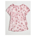 GAP Dětské batikované tričko s logem Růžová