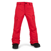 Volcom CARGO INS Dětské zateplené snowboardové kalhoty, červená, velikost