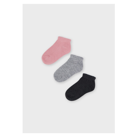 3 pack nízkých ponožek růžové MINI Mayoral
