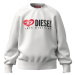 Mikina diesel samor over sweat-shirt bílá