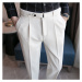 Společenské pánské kalhoty s opaskem v ceně