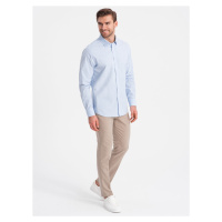 Ombre REGULAR cotton classic shirt - blue