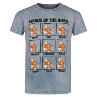 Pokémon Karpador - Moods Of The Week Tričko modrá