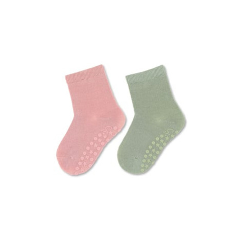 Sterntaler Ponožky ABS Twin Pack Uni Pale Pink