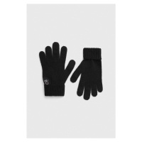 Dětské rukavice United Colors of Benetton černá barva