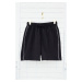 Trendyol Black Regular/Normal Cut More Sustainable Contrast Stitch Detailed 100% Cotton Shorts