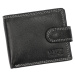 Pánská kožená peněženka Wild 125607B černá / bílá