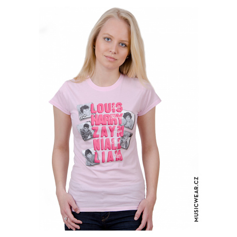 One Direction tričko, Names Pink, dámské RockOff