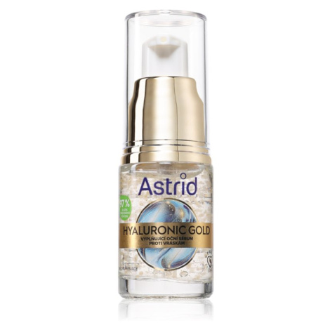 Astrid Hyaluronic Gold liftingové oční sérum s niacinamidem 15 ml