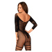 Svůdné body G329 bodystocking - Obsessive Černá