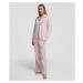 Pyžamo karl lagerfeld l/slv pyjama set růžová