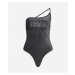 Plavky karl lagerfeld ikonik 2.0 lurex swimsuit černá