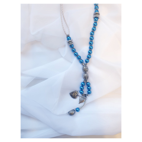 SARLINI náhrdelník s korálky Barva: Modrá