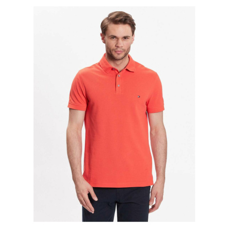 Tommy Hilfiger pánské oranžové polo tričko