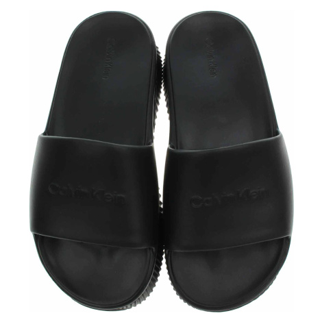 Plážové pantofle Calvin Klein HW0HW01973 BEH Ck Black
