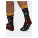 Tmavě šedé pánské puntíkované ponožky Happy Socks Big Dot