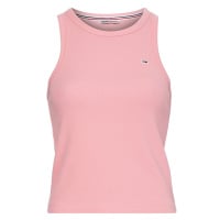 Tommy Jeans Tank top - TJW FEMININE RIB TANK TOP pink