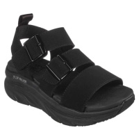 Skechers D'LUX WALKER-RETRO COSMOS Dámské sandály, černá, velikost