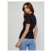 Černé dámské tričko s potiskem Versace Jeans Couture S Valentine