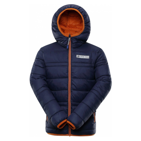 Dětská zimní oboustranná bunda Alpine Pro SELMO - tmavě modrá