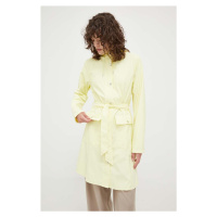 Nepromokavá bunda Rains 18130 Curve Jacket dámská, žlutá barva, přechodná