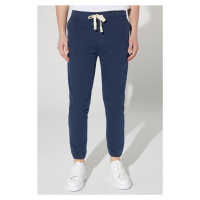 ALTINYILDIZ CLASSICS Men's Navy Blue Slim Fit Slim Fit Jogger Pants with Side Pockets, Cotton Ti