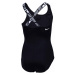 Nike JDI CROSSBACK ONE-PIECE Dívčí jednodílné plavky, černá, velikost