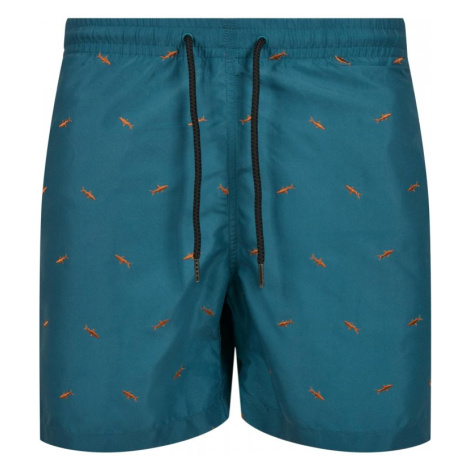 Embroidery Swim Shorts - shark/teal/toffee Urban Classics