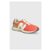 Dětské sneakers boty New Balance GS327RF oranžová barva