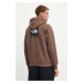 Mikina The North Face Raglan Redbox Hoodie pánská, hnědá barva, s kapucí, hladká, NF0A89F91OI1