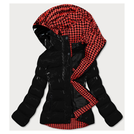 Černá dámská prošívaná bunda (w807#)