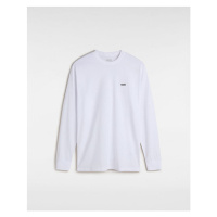 VANS Left Chest Hit Long Sleeve T-shirt Men White, Size