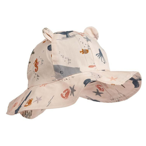 Dětská bavlněná čepice Liewood Amelia Printed Sun Hat With Ears