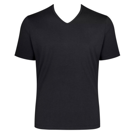 Pánské tričko GO Shirt V-Neck Regular Fit - - černé 0004 - SLOGGI